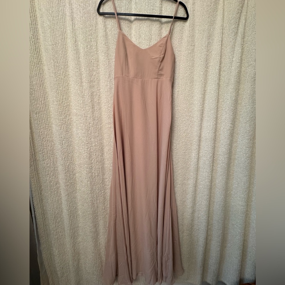 Show Me Your Mumu beige dress! No slit.